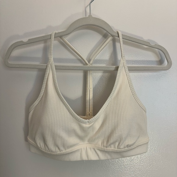 ALO Yoga Cream Strappy Bra Intimates - Picture 4 of 6